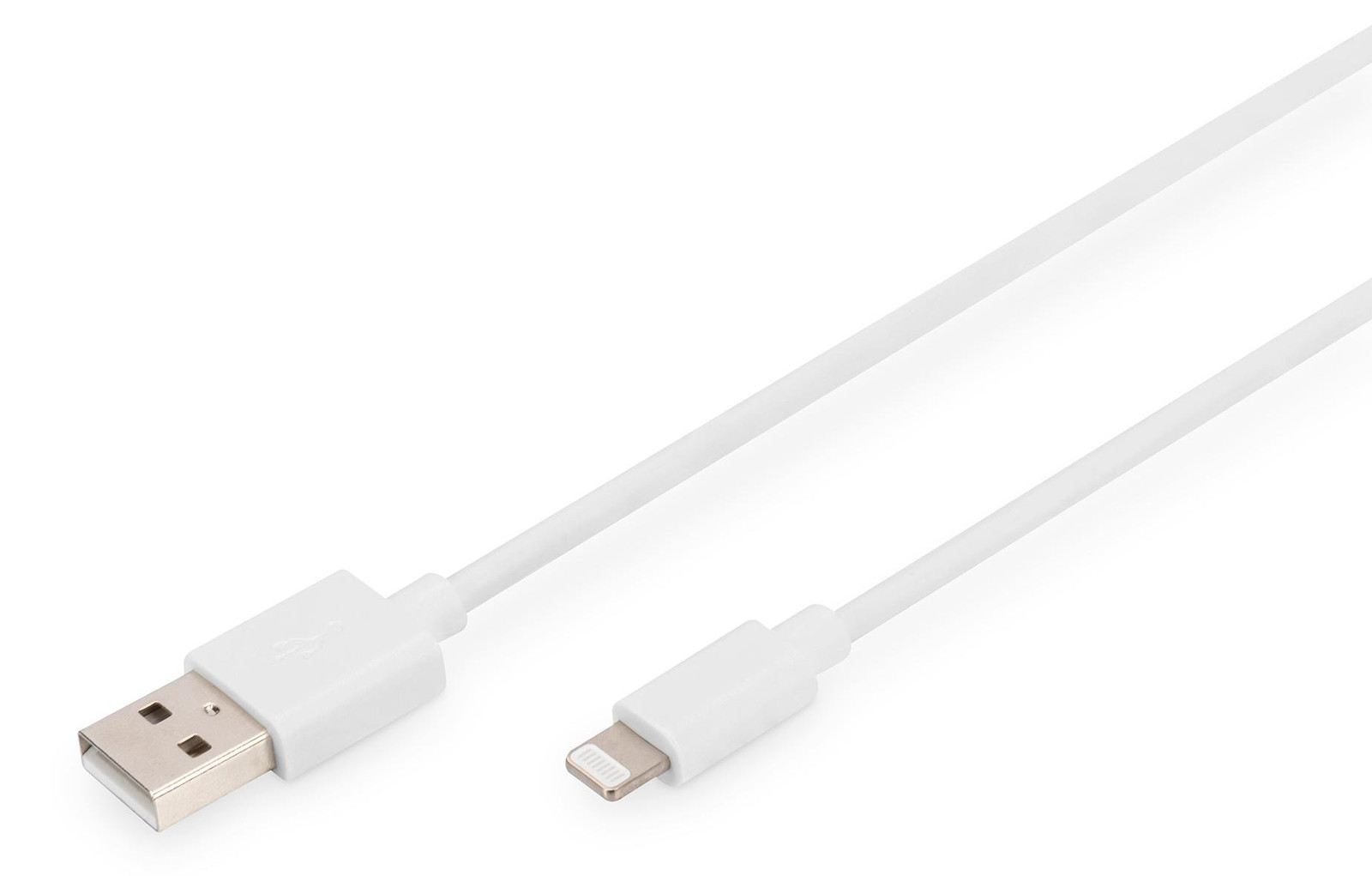 DIGITUS DB-600106-020-W Datakabel en oplaadkabel Apple Lightning naar USB-A, 2,0 meter