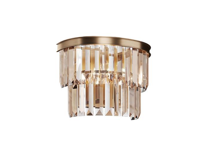 Exklusive Wandlampe „Revero“ Gold, Bernstein Maytoni