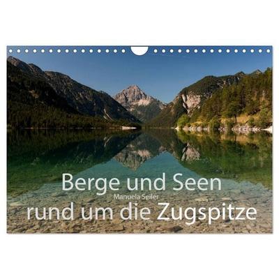 Berge und Seen rund um die Zugspitze (Wandkalender 2027 DIN A4 quer), CALVENDO Monatskalender