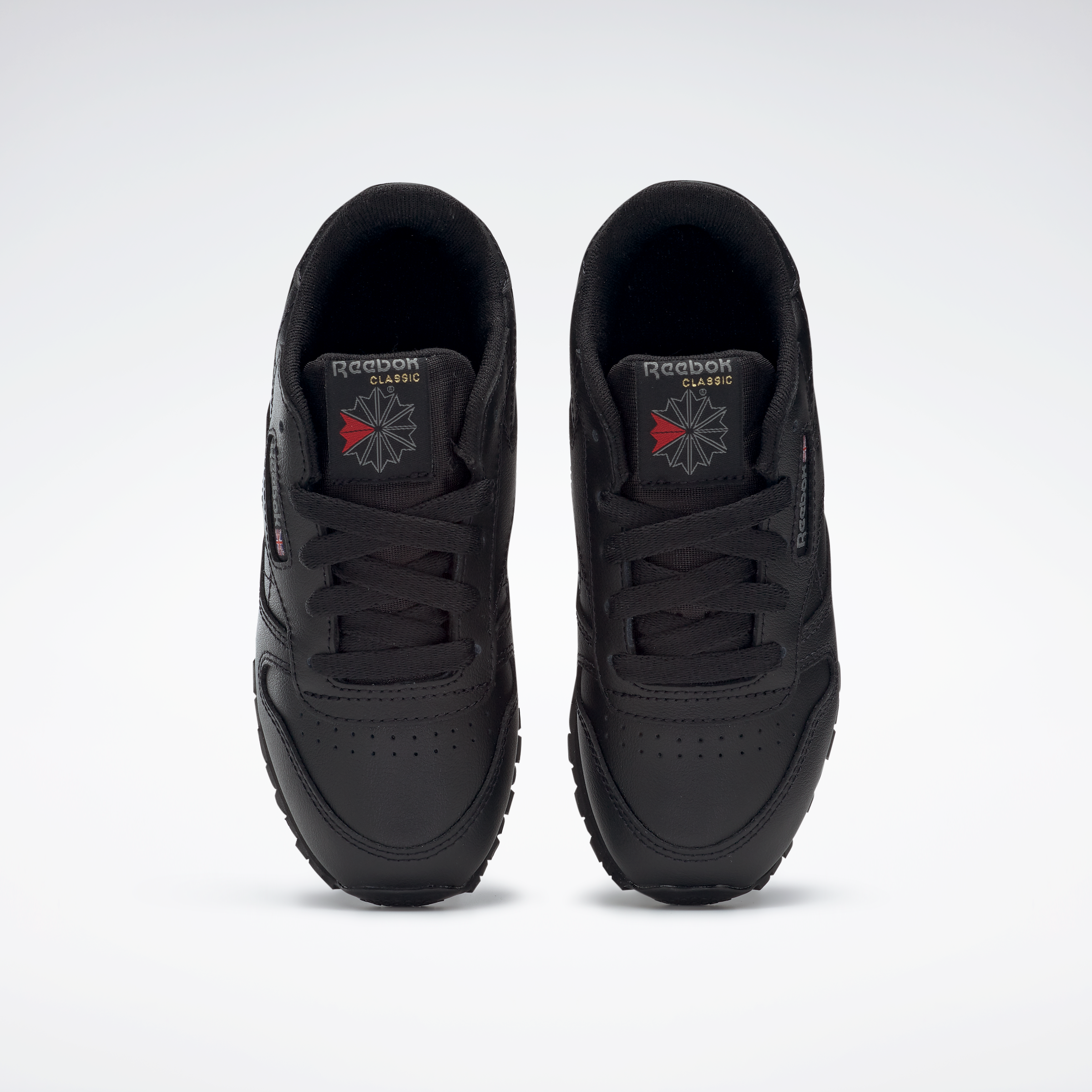 Sneaker REEBOK CLASSIC "CLASSIC LEATHER", Kinder, Gr. 33, schwarz, Leder, Synthetik, Textil, Schuhe Sneaker
