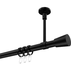 GARDINENSTANGE Sonette Sitra 100 cm, 1-läufig, 20 mm Ø Schwarz