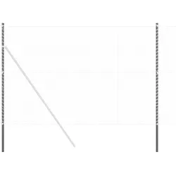 vidaXL Zaunpfosten 2 pcs Grau Pulverbeschichteter Stahl