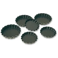 Matfer Exopan 12 geriffelte, runde Törtchenformen, 10 cm (332658)