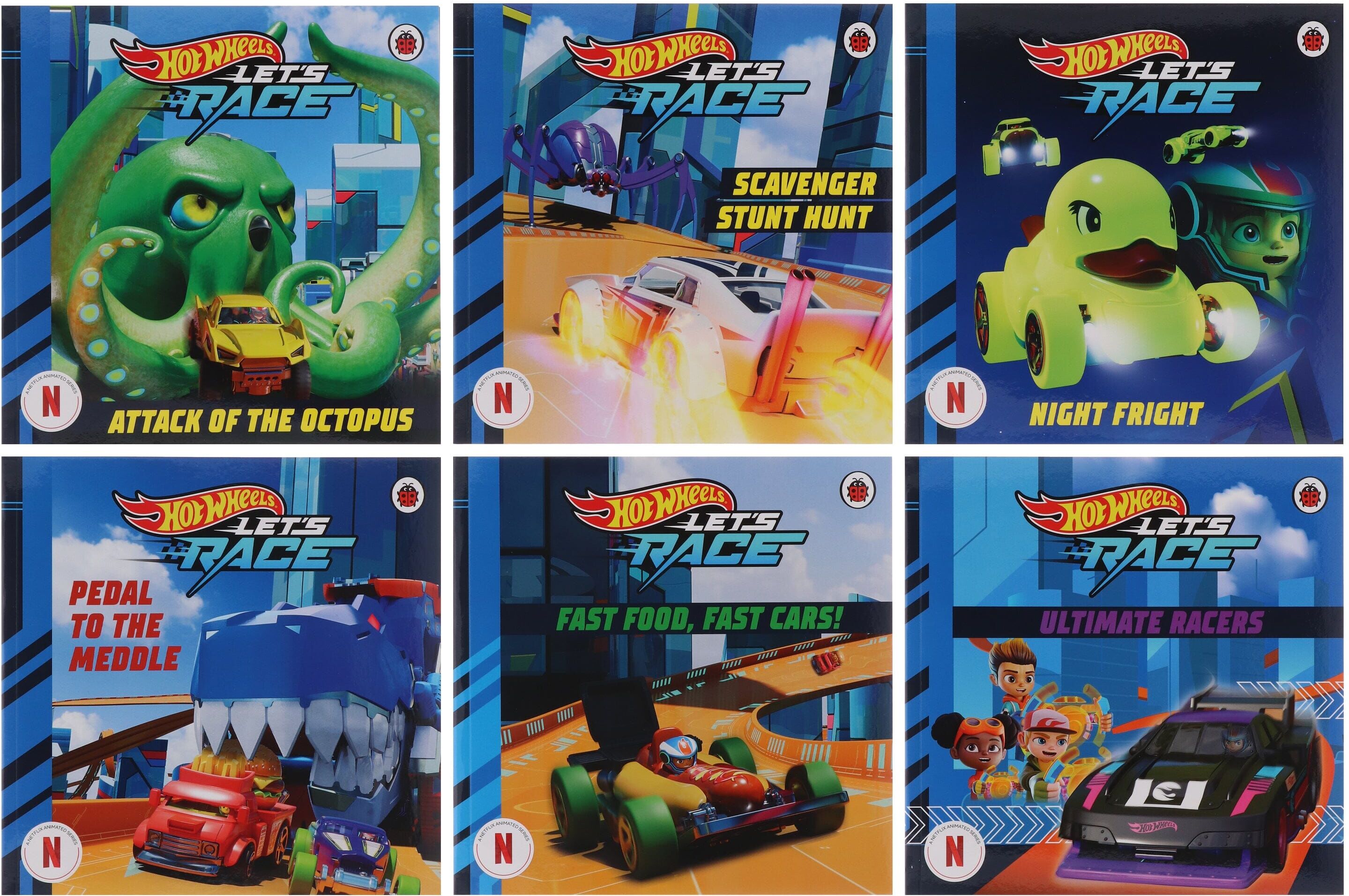 Hot Wheels: Let’s Race Collection 6 Picture Storybook Collection Set - Ages 3+ - Paperback Ladybird