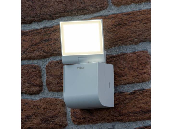 Theben LED Außenwandleuchte theLeda S8-100L, weiß / opal, Kunststoff
