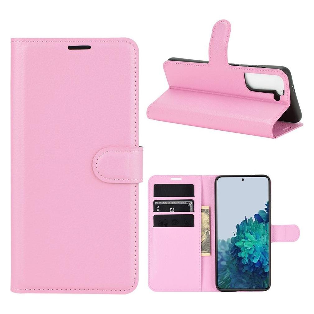 Cover-Discount Galaxy S21 - Leder Etui Hülle rosa (Samsung Galaxy S21) (101231748C)