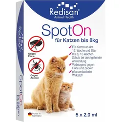Redisan Spot On für Katzen -gegen Zecken und Flöhe 10 ML