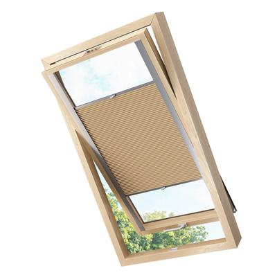 KS Handel 24 Dachfensterplissee Faltrollo Thermo verdunkelnd passend für Fakro 55x98 Cappuccino