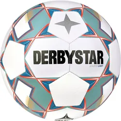 DERBYSTAR Stratos Light 350g Leicht-Fußball weiß/blau/orange 5