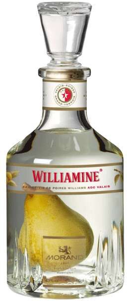 Eau de Vie Williamine con Pera - Aguardiente Suizo - 60 cl. Botella - Morand