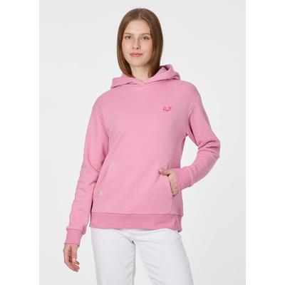 Kapuzensweatshirt RAGWEAR "COOLBIA", Damen, Gr. M, rosa (marshmallow), Sweatware, Obermaterial: 70% Baumwolle, 30% Polyester, unifarben, normal, Rundhals, Sweatshirts, Klassisch mit Kängurutasche, Kapuze und Marken-Logo