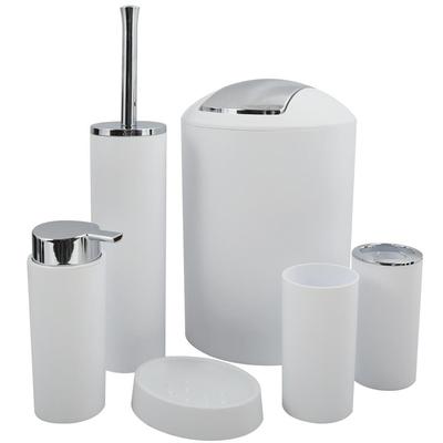 WellHome - Badezimmer-Accessoire-Set in Weiß