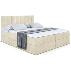 BOXBETT mit Matratze H3 - OTTA - 160x200 cm Beige