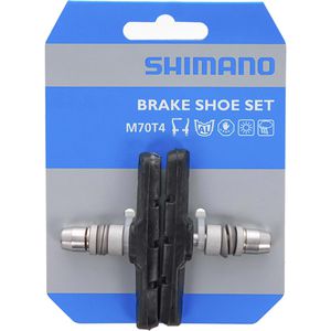 Shimano Fahrrad-Bremsbeläge M70T4, organisch, Bremsschuhe für V-Brake, 1 Paar, 70 mm