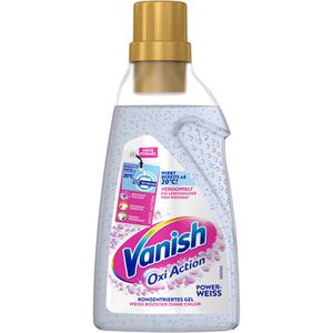 Vanish Fleckenentferner Oxi Action, Powerweiss, Gel, gegen alle Flecken, für weiße Wäsche, mit Sauerstoff, 750 ml