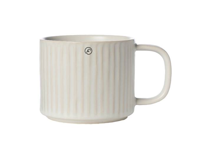 ERNST Tasse à thé Ernst striée 36 cl Blanc naturel