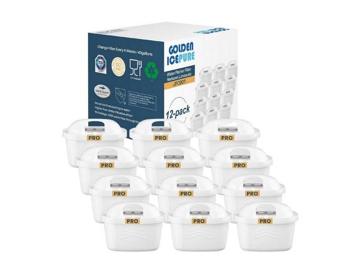 LuxusKollektion Kalk- und Wasserfilter Wasserfilterkartuschen für Brita Maxtra+ (12er-Pack)