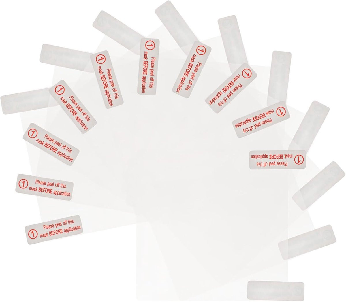Dashcam Sticker Voorruitsticker Folie - 50 Stuks - Transparant
