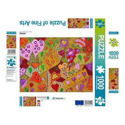 CALVENDO Puzzle Herzen | 1000 Teile Lege-Größe 64x48cm Foto-Puzzle für glückliche Stunden