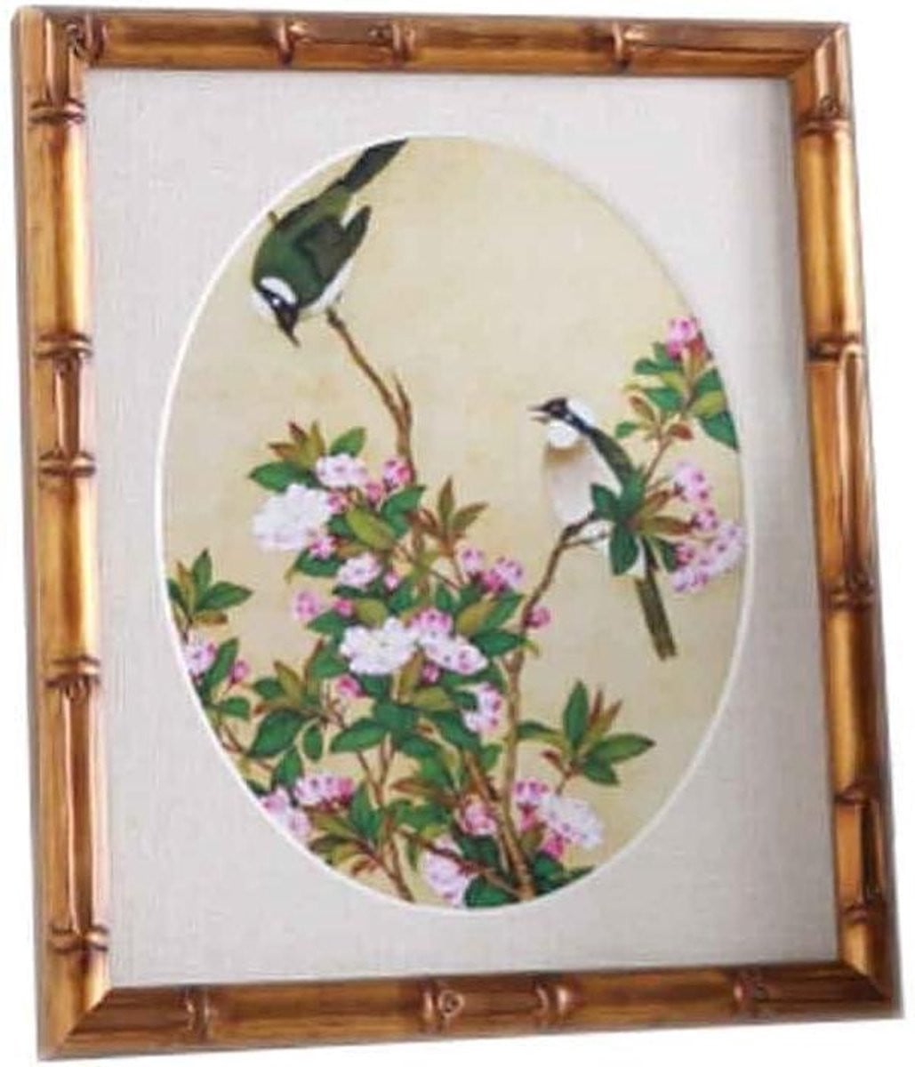 Natuurlijke houten fotolijst voor bureau decoratie van massief hout