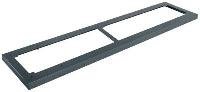 Schäfer Shop Genius Stahlsockel TETRIS WOOD, für Regale/Schränke B 1600 mm, anthrazit
