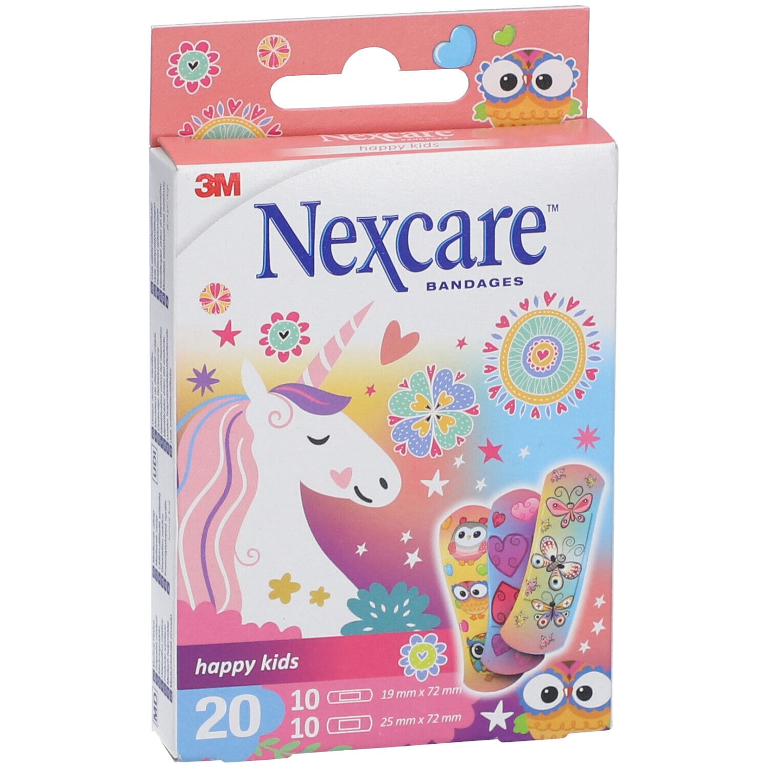 Nexcare Happy Kids Girls 20 St Pflaster