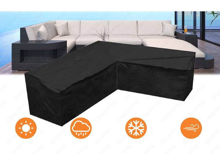 Rattansofa-Abdeckung Wave U-Form