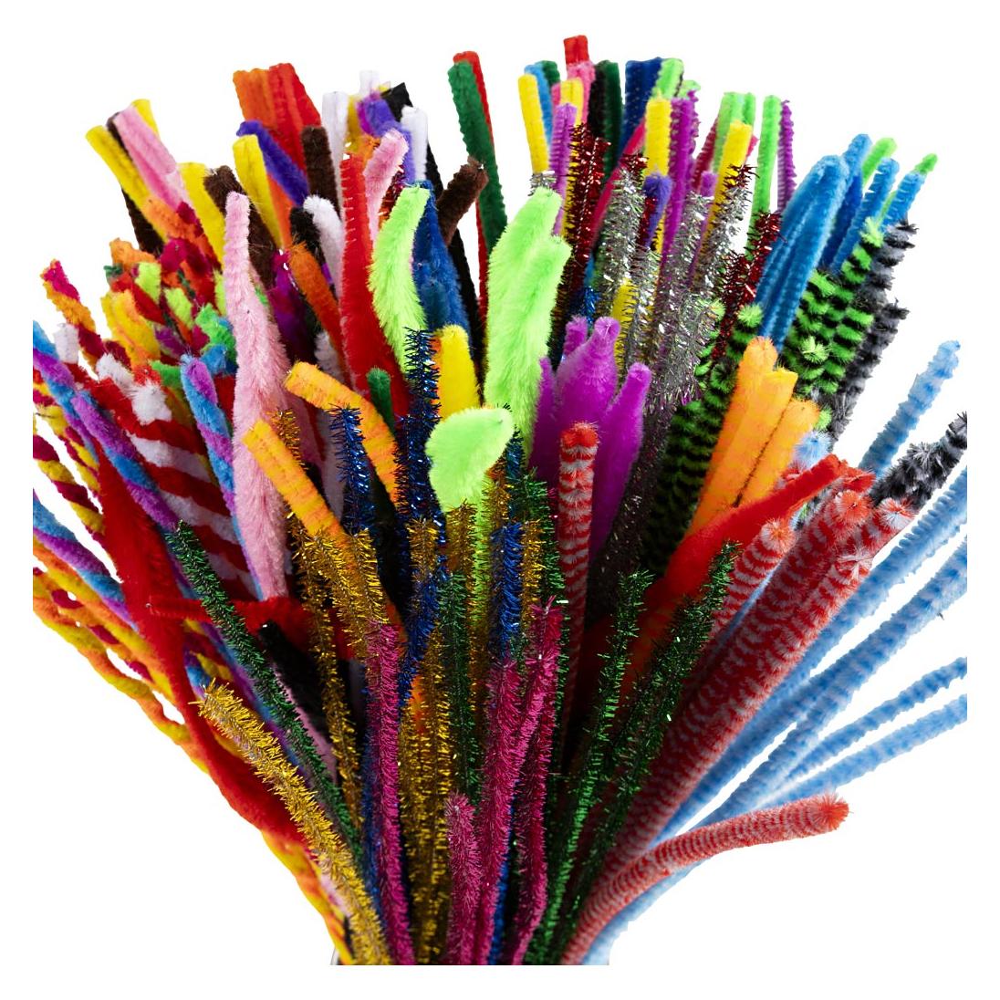 Creativ Company Creative Company Chenilledraad meerkleurig 30,5 cm lengte, 4-6 mm dikte - 250 stuks (5707167274484)