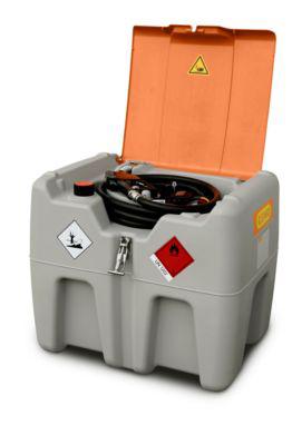 Mobile Tankstelle CEMO DT-Mobil Easy Elektropumpe CENTRI SPF30, Automatik-Zapfpistole, Klappdeckel, 210 l, Polyethylen, B 785 x T 595 x H 685 mm