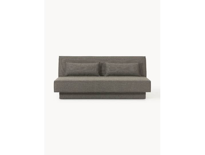 Bouclé-Schlafsofa David (3-Sitzer) mit Stauraum