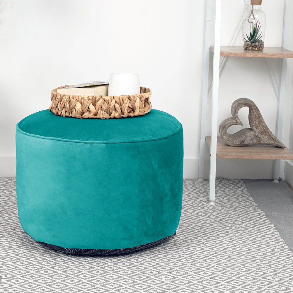 Isabelle & Max Polyester Refillable Classic Bean Bag Teal Blue