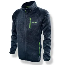 Festool Sweatjacke Größe M 204009 Fanartikel Cardigan blau melange Fleecejacke