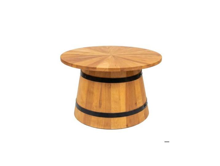 Table basse - CREATIVE COOPER - SK_OKR_D - design tonneau - bois massif - finition chêne