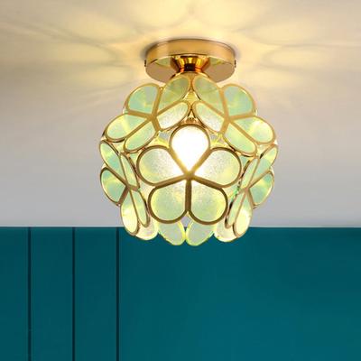 Modern Mode Marketplace Modern Crystal Ceiling Light LED Lamp For Bedroom, Balcony, And Corridor green