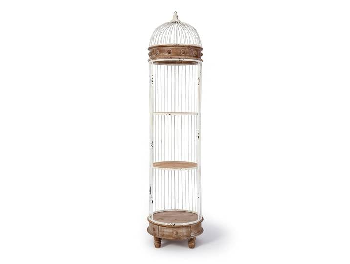 bonprix Regal Vogelkäfig, 173x42x42 cm, Dekoratives Regal ähnlich einer Voliere, weiß