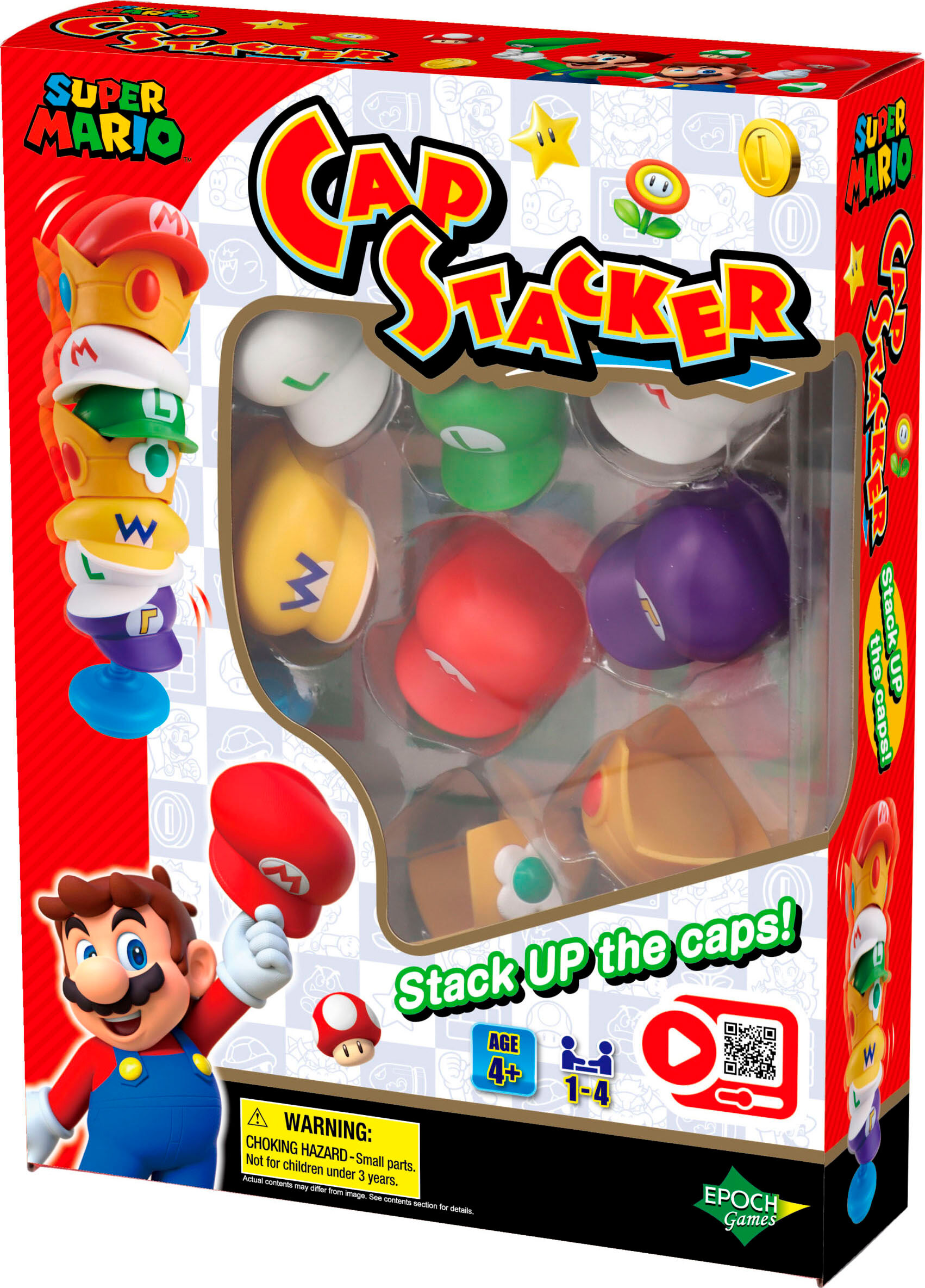 Spiel EPOCH GAMES "Super Mario™ Cap Stacker", bunt, Spiele, Kinder, Spiel
