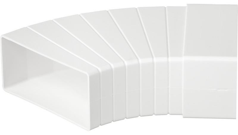 Air Roxy Platte Buisbocht Horizontaal 45 graden 110 x 55 mm Rx 02-404