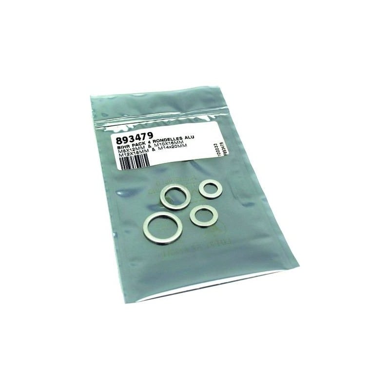 Rondelles joint de vidange Bihr alu M8/M10/M12/M14