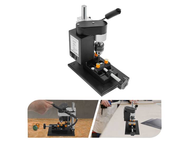 Mini perceuse à colonne, réglage à 7 vitesses, 0-8000 tr/min, perceuse d'établi avec étau de précision pour le perçage du bois et du métal, artisanat de bricolage