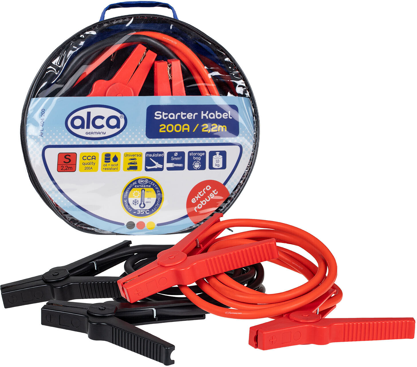Alca Starthilfekabel 200 A 2,2 M Cca-Qualität 404200