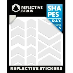 Reflective Berlin Reflexaufkleber Shapes weiß Chevrons