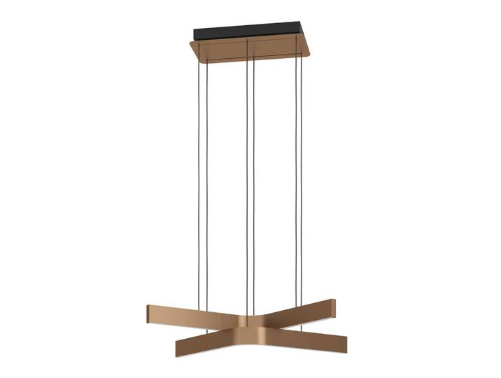 Eglo Led-Hängeleuchte, Schwarz, Weiss, Bronzefarben, Metall, Kunststoff, 43.5x110x64 cm, Farbwechsler, ZigBee-Technologie, Smartphone-Steuerung, Farbtemperaturwechsler, Lampen & Leuchten, Innenbeleuchtung, Hängelampen, Pendelleuchte