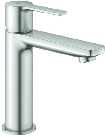 Grohe Lineare S-Size Waschtischarmatur 23106DC1 supersteel, mit Push-open Ablaufgarnitur