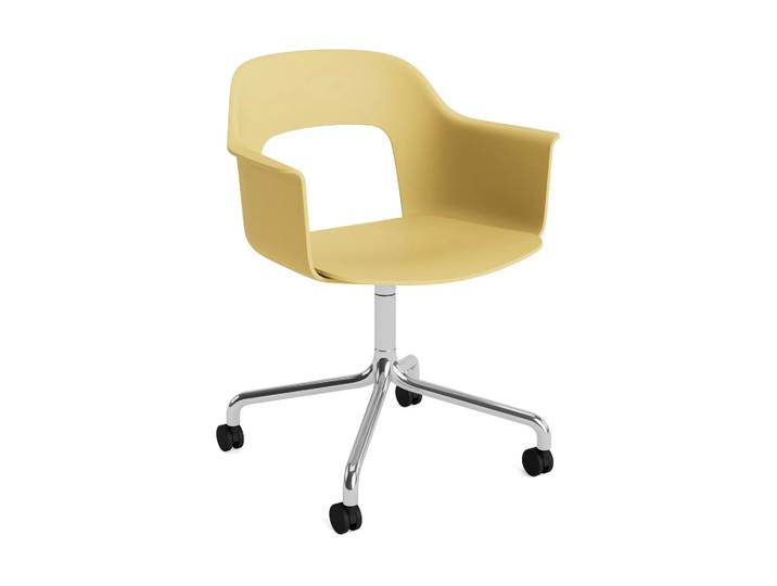 HAY Layout Armchair 261 Stuhl Biscotti-polerad aluminium