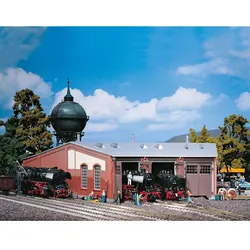 FALLER 120177 H0 Ringlokschuppen, 3-ständig (lange Ausführung), Ep. I
