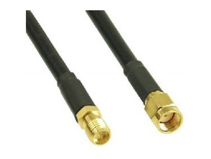 InLine 40860A netwerkkabel - Cable - Antenna/TV, Network WLAN Kabel Dual shielded 10 m - WLAN - Black