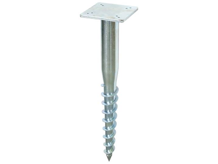 Bodenhülse SCHNEIDER SCHIRME, silber (silberfarben), Stahl, Bodenanker, Bodenhülse