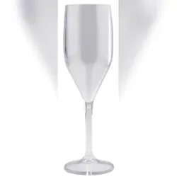 Matfer 6 Mehrweg Sektgläser transparent SAN 150ml Spritzguss Wiederverwendbar Kunststoff Sektflöte unzerbrechlich