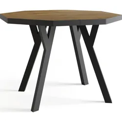 ESSTISCH Desmond achteckiger ausziehbarer, Lefkas Eiche 100-200/100/76 cm