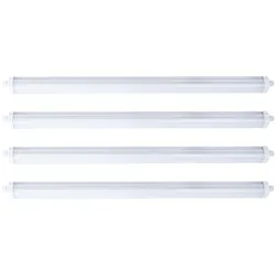 4er Set 36 Watt SMD LED Wannen Röhren Leuchte Werkstatt Tageslicht Strahler Decken Lampe 4320 Lumen